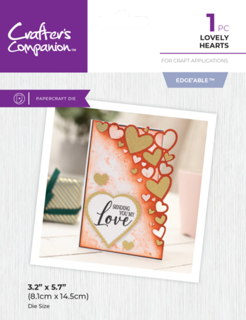Crafter's Companion Lovely Hearts Edge'able Dies (CC-MD-EDG-LOHEA)