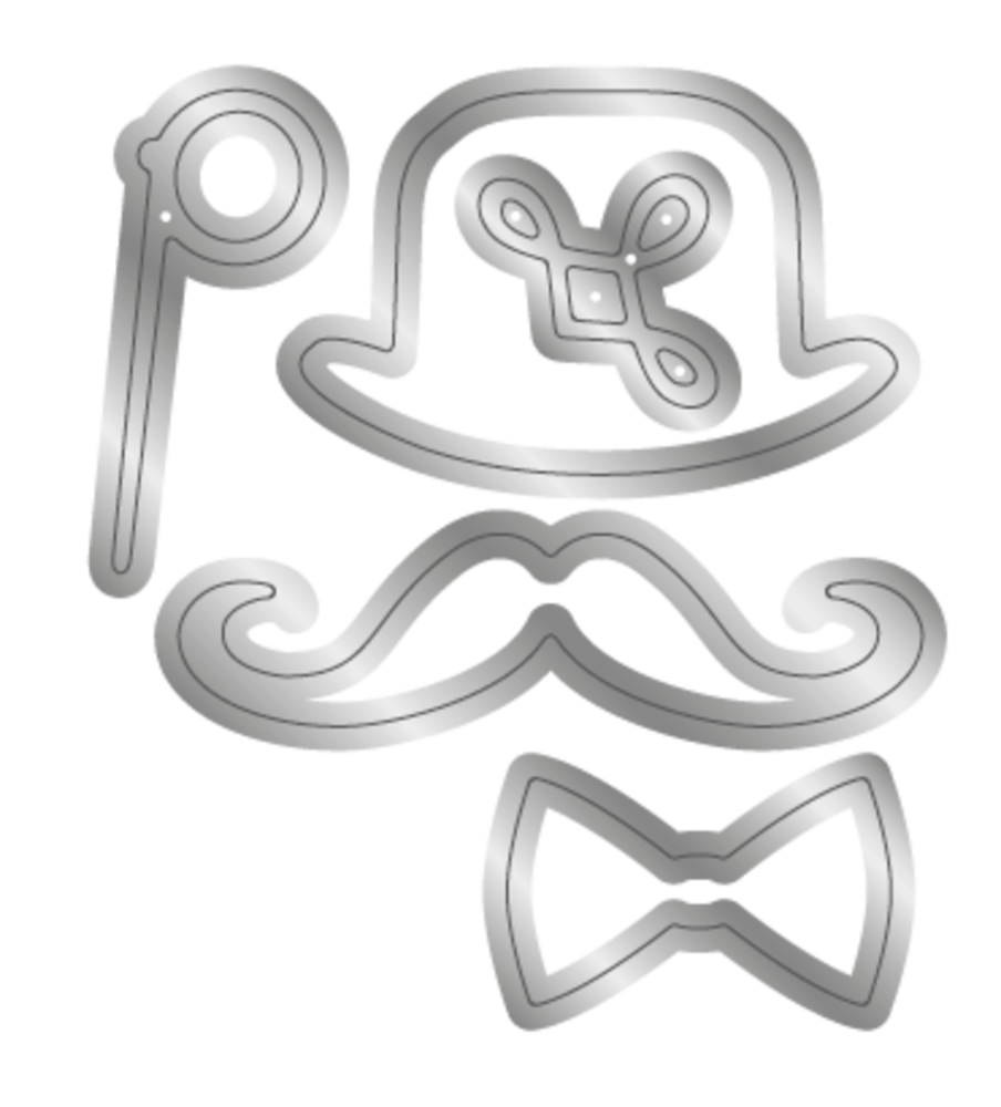 Crafter's Companion Mustache Man Dies (CC-MM-MD-MOMA) Crafter's Companion Mustache Man Dies (CC-MM-MD-MOMA)