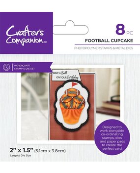 Crafter's Companion Football Cupcakes Stamp & Dies (CC-MM-STD-FOCU) Crafter's Companion Football Cupcakes Stamp & Dies (CC-MM-STD-FOCU)