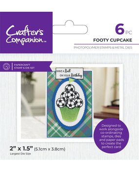 Crafter's Companion Footy Cupcakes Stamp & Dies (CC-MM-STD-FOOC) Crafter's Companion Footy Cupcakes Stamp & Dies (CC-MM-STD-FOOC)