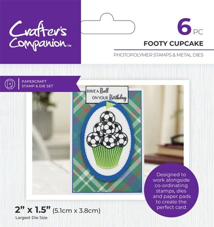 Crafter's Companion Footy Cupcakes Stamp & Dies (CC-MM-STD-FOOC) Crafter's Companion Footy Cupcakes Stamp & Dies (CC-MM-STD-FOOC)