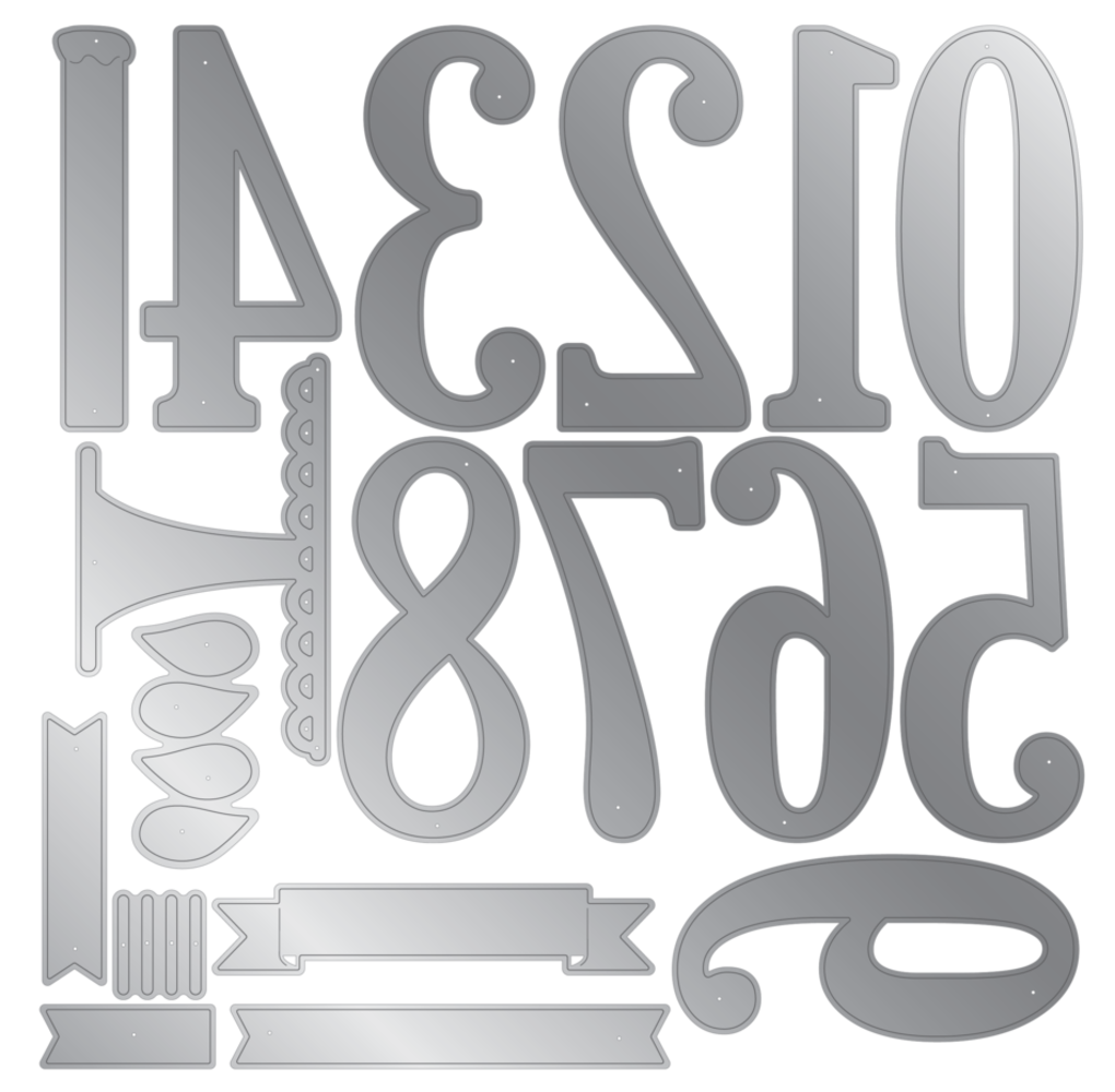 Crafter's Companion Everyday Numbers Stamp & Dies (CC-STD-EVNUMB) Crafter's Companion Everyday Numbers Stamp & Dies (CC-STD-EVNUMB)