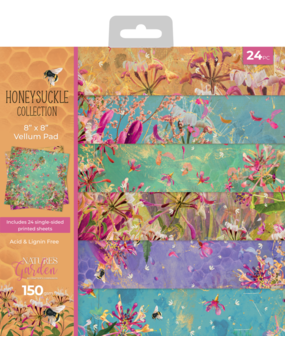 Crafter's Companion Honeysuckle 8x8 Inch Vellum Pad (NG-HS-VEL8)