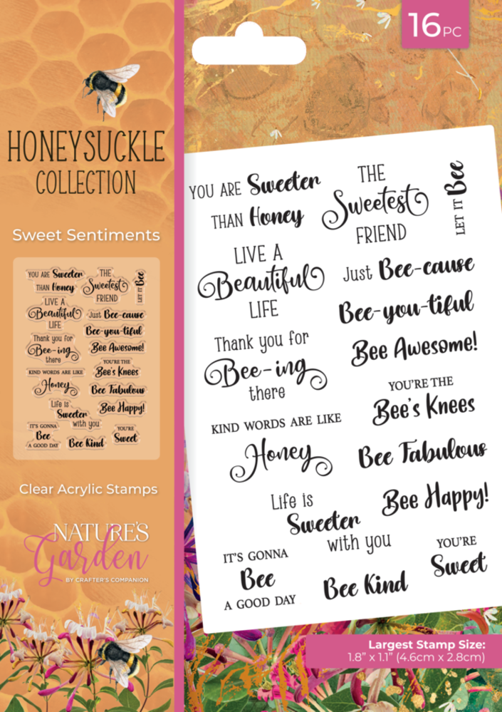Crafter's Companion Honeysuckle Clear Stamps Sweet Sentiment (NG-HS-CA-ST-SWSE) Crafter's Companion Honeysuckle Clear Stamps Sweet Sentiment (NG-HS-CA-ST-SWSE)