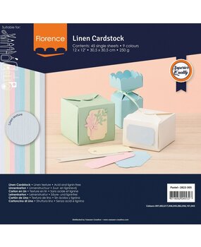 Vaessen Creative Florence Pastel Linnenkarton 12x12 Inch Paper Pack (2822-305) Vaessen Creative Florence Pastel Linnenkarton 12x12 Inch Paper Pack (2822-305)