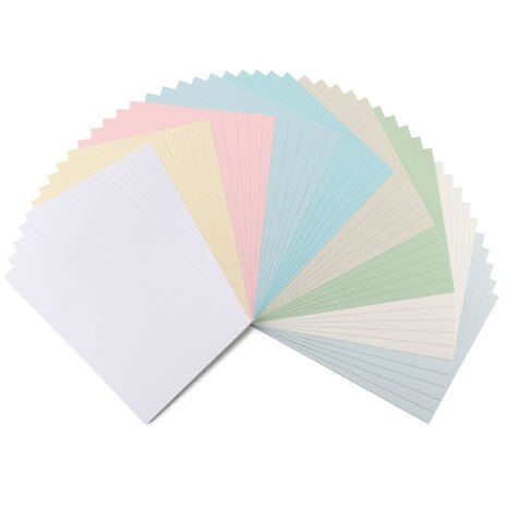 Vaessen Creative Florence Pastel Linnenkarton A4 Paper Pack (2821-305)