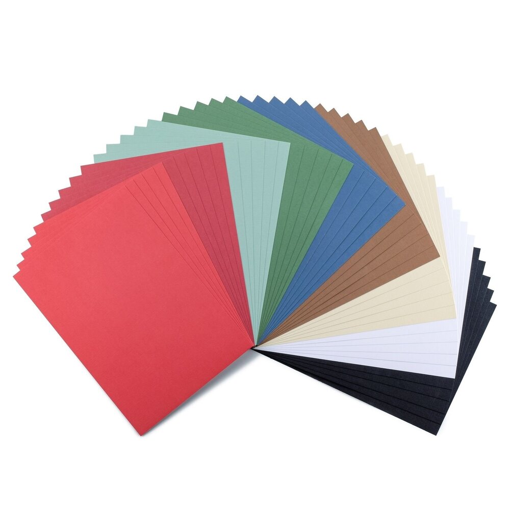 Vaessen Creative Florence Christmas Linnenkarton A4 Paper Pack (2821-306)