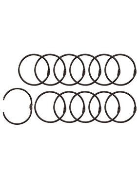 Vaessen Creative Boekbind Ringen Zwart 50mm (2021-305)