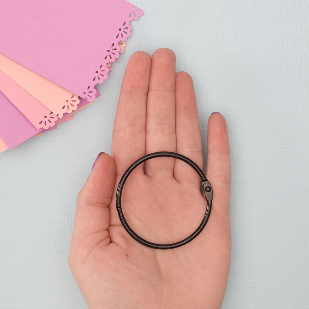 Vaessen Creative Boekbind Ringen Zwart 50mm (2021-305) Vaessen Creative Boekbind Ringen Zwart 50mm (2021-305)