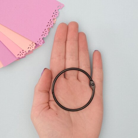 Vaessen Creative Boekbind Ringen Zwart 50mm (2021-305) Vaessen Creative Boekbind Ringen Zwart 50mm (2021-305)