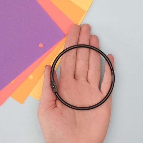 Vaessen Creative Boekbind Ringen Zwart 75mm (2021-306) Vaessen Creative Boekbind Ringen Zwart 75mm (2021-306)