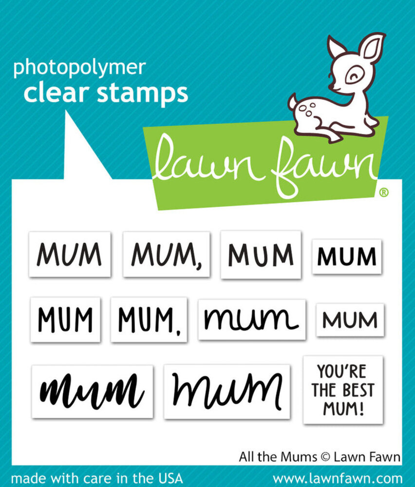 Lawn Fawn All the Mums Clear Stamps (LF3457) Lawn Fawn All the Mums Clear Stamps (LF3457)