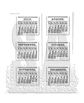 Stampers Anonymous Cling Stamps Calendar 2 (CMS035)