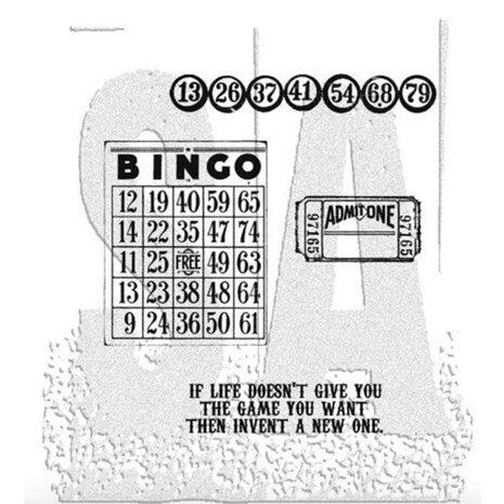 Stampers Anonymous Cling Stamps Game Of Life (CMS036) Stampers Anonymous Cling Stamps Game Of Life (CMS036)