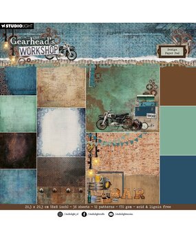 Studio Light Gearhead's Workshop 8x8 Inch Background Paper Pad (SL-GW-DPP186) Studio Light Gearhead's Workshop 8x8 Inch Background Paper Pad (SL-GW-DPP186)