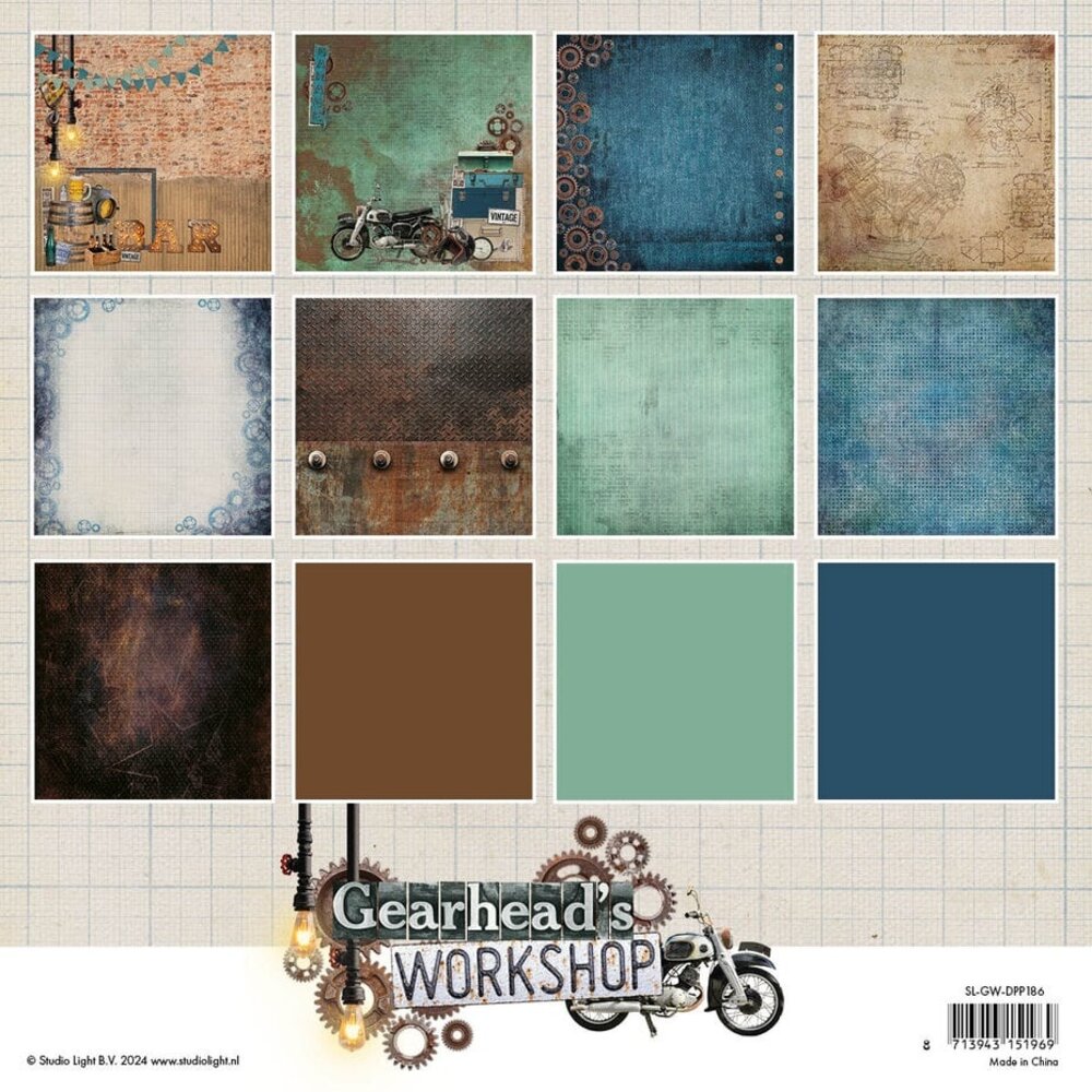Studio Light Gearhead's Workshop 8x8 Inch Background Paper Pad (SL-GW-DPP186) Studio Light Gearhead's Workshop 8x8 Inch Background Paper Pad (SL-GW-DPP186)