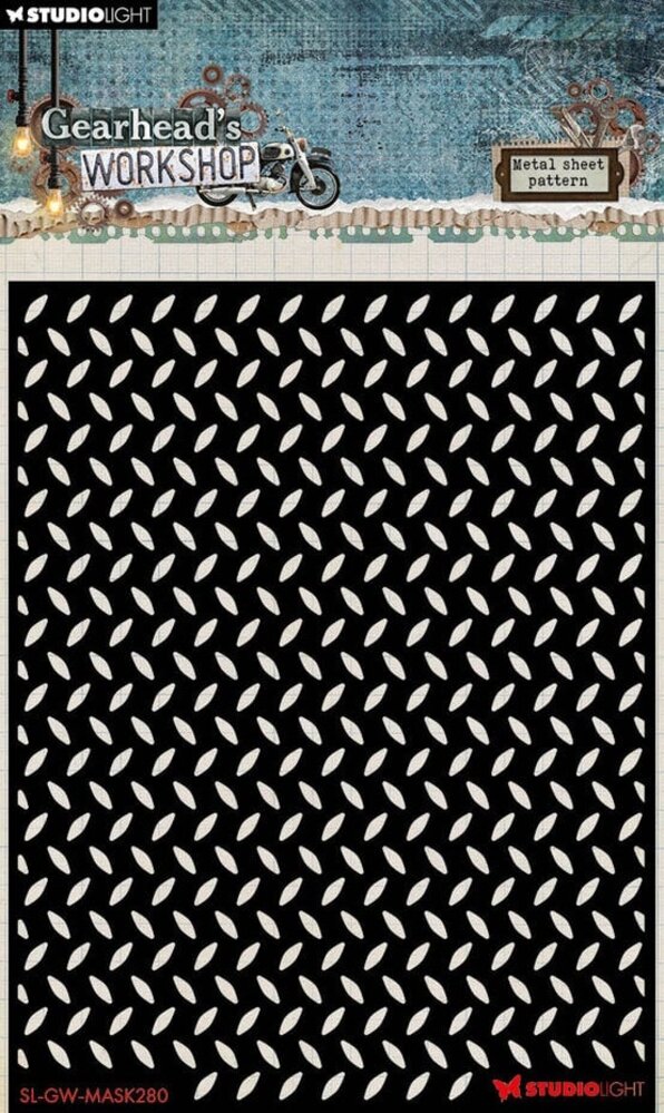 Studio Light Gearhead's Workshop Masking Stencil Metal Sheet Pattern (SL-GW-MASK280) Studio Light Gearhead's Workshop Masking Stencil Metal Sheet Pattern (SL-GW-MASK280)