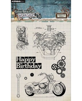 Studio Light Gearhead's Workshop Clear Stamps Gears & Bikes (SL-GW-STAMP673) Studio Light Gearhead's Workshop Clear Stamps Gears & Bikes (SL-GW-STAMP673)