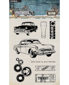 Studio Light Gearhead's Workshop Clear Stamps Beer & Cars (SL-GW-STAMP674) Studio Light Gearhead's Workshop Clear Stamps Beer & Cars (SL-GW-STAMP674)
