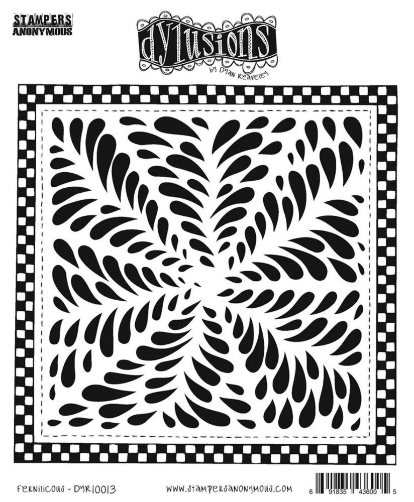 Ranger Dylusions Fernilicous Cling Stamps (DYR10013) Ranger Dylusions Fernilicous Cling Stamps (DYR10013)