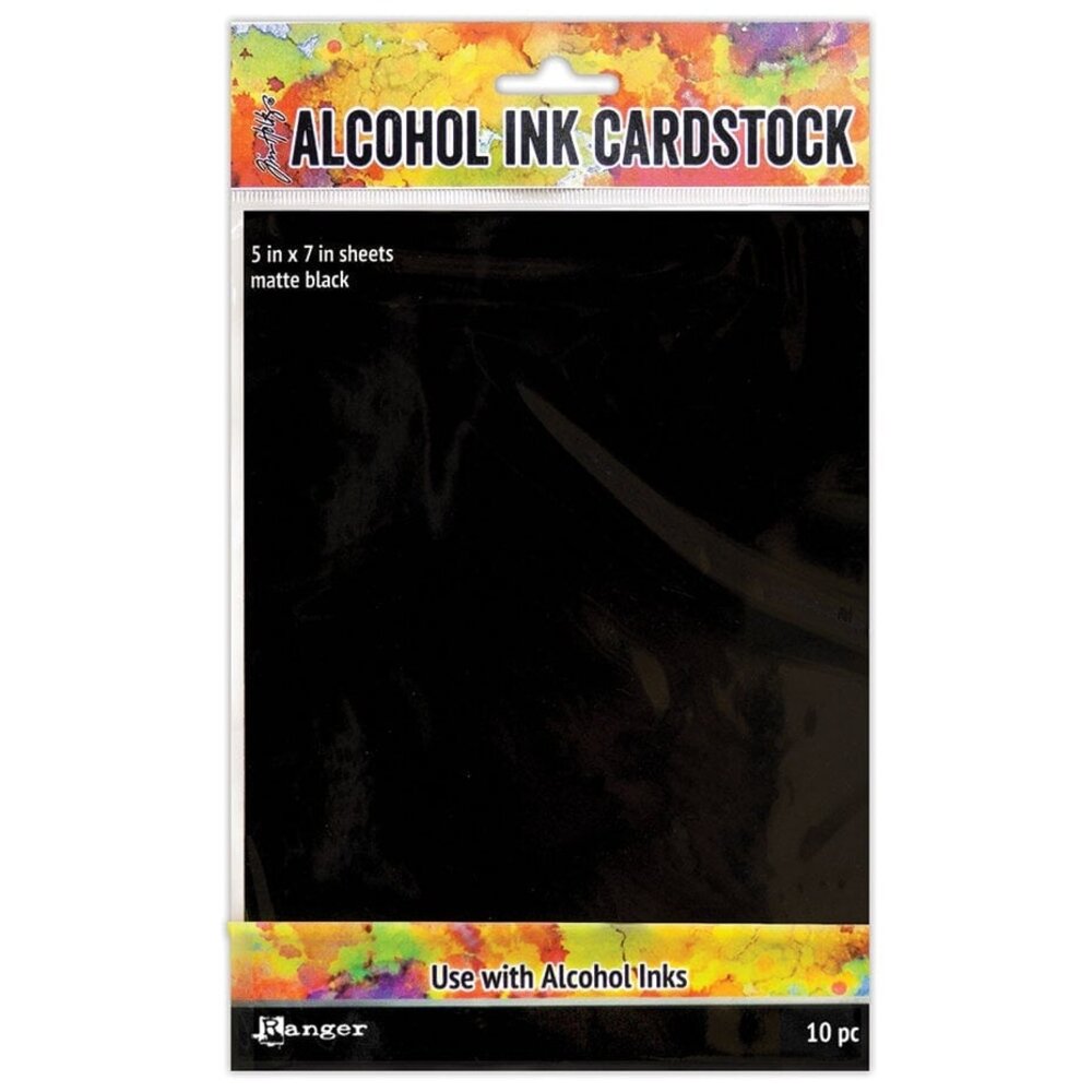 Ranger Alcohol Ink Cardstock 5x7 Inch Black Matte (TAC65487) Ranger Alcohol Ink Cardstock 5x7 Inch Black Matte (TAC65487)