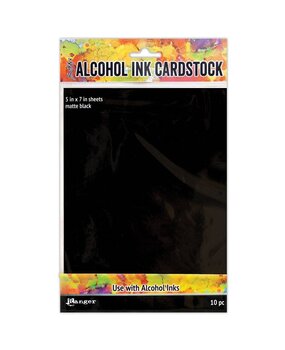Ranger Alcohol Ink Cardstock 5x7 Inch Black Matte (TAC65487) Ranger Alcohol Ink Cardstock 5x7 Inch Black Matte (TAC65487)