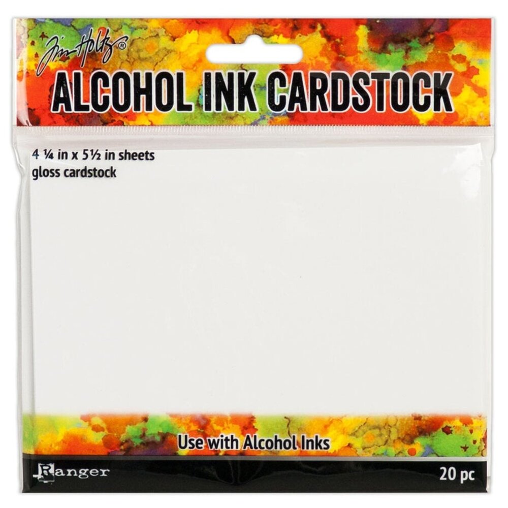 Ranger Alcohol Ink Cardstock 4.5x5.5 Inch Gloss (TAC30027) Ranger Alcohol Ink Cardstock 4.5x5.5 Inch Gloss (TAC30027)