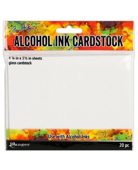 Ranger Alcohol Ink Cardstock 4.5x5.5 Inch Gloss (TAC30027) Ranger Alcohol Ink Cardstock 4.5x5.5 Inch Gloss (TAC30027)