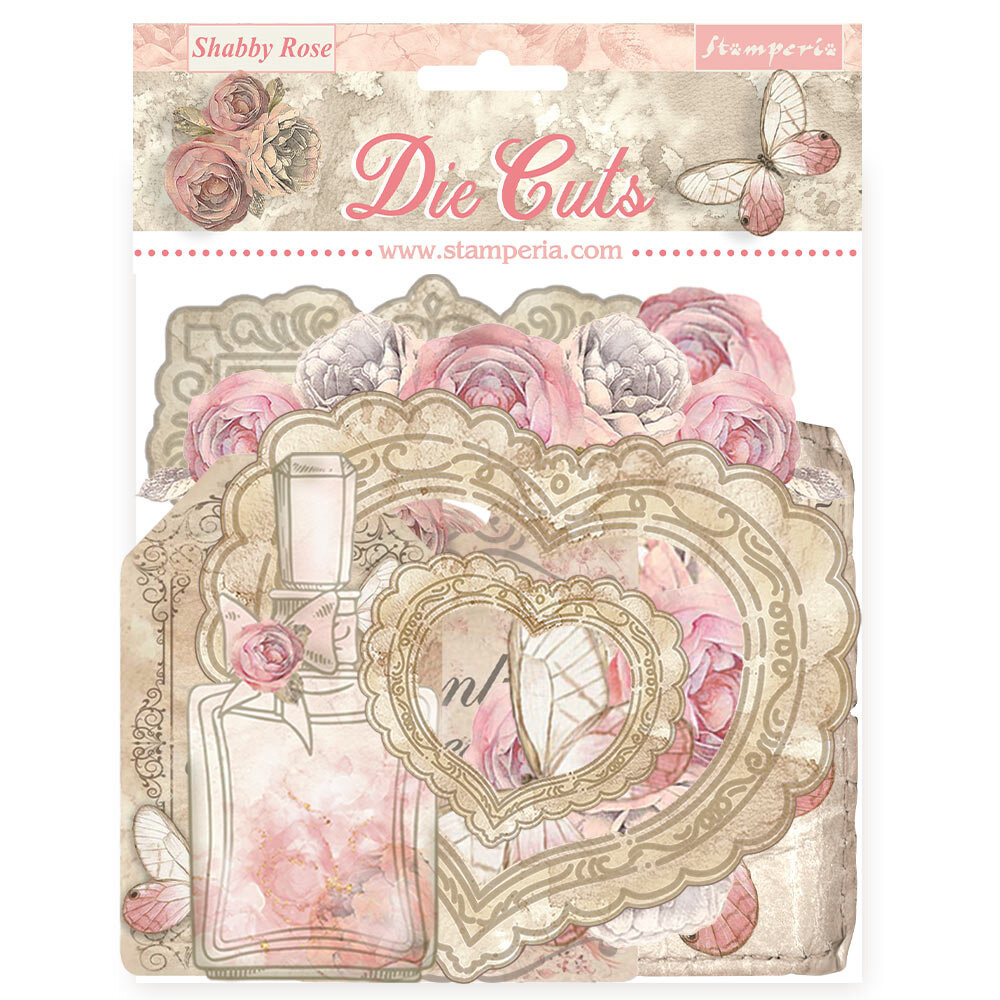Stamperia Shabby Rose Die Cuts (DFLDC99) Stamperia Shabby Rose Die Cuts (DFLDC99)