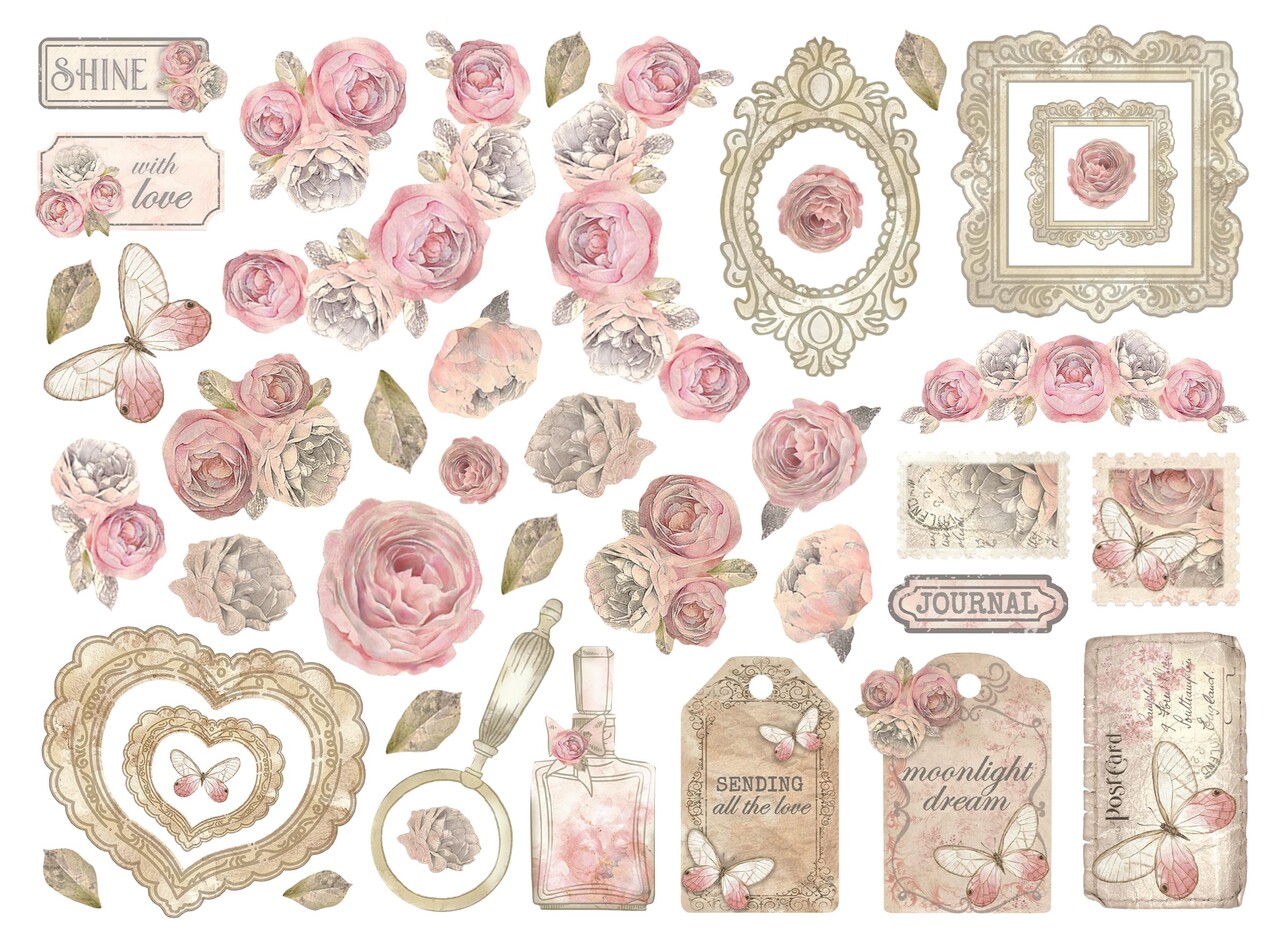 Stamperia Shabby Rose Die Cuts (DFLDC99) Stamperia Shabby Rose Die Cuts (DFLDC99)
