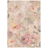 Stamperia Shabby Rose A4 Rice Paper Roses Pattern (DFSA4877)*