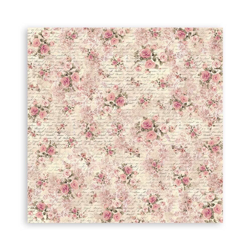 Stamperia Shabby Rose 12x12 Inch Fabric Sheets (SBPLT29) Stamperia Shabby Rose 12x12 Inch Fabric Sheets (SBPLT29)
