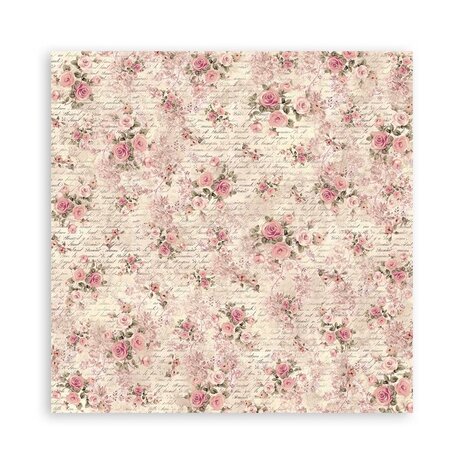 Stamperia Shabby Rose 12x12 Inch Fabric Sheets (SBPLT29) Stamperia Shabby Rose 12x12 Inch Fabric Sheets (SBPLT29)