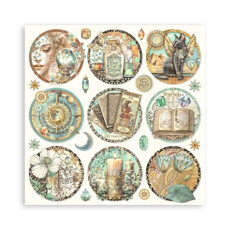 Stamperia Fortune 12x12 Inch Single Face Paper Pack (SBBXLB15)