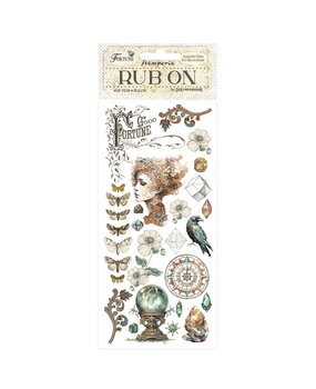 Stamperia Fortune Rub-On 4x8,5 Inch Face (DFLRB88) Stamperia Fortune Rub-On 4x8,5 Inch Face (DFLRB88)