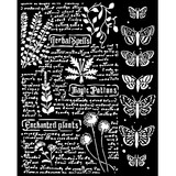 Stamperia Fortune Thick Stencil 20x25cm Botanic (KSTD164)