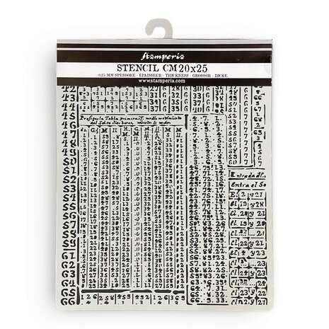 Stamperia Fortune Thick Stencil 20x25cm Hieroglyphic (KSTD165) Stamperia Fortune Thick Stencil 20x25cm Hieroglyphic (KSTD165)