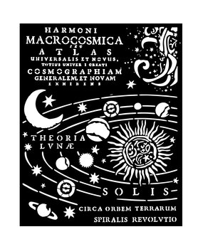 Stamperia Fortune Thick Stencil 20x25cm Constellation (KSTD166)