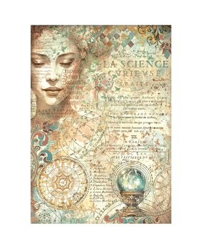 Stamperia Fortune A4 Rice Paper Face (DFSA4871) Stamperia Fortune A4 Rice Paper Face (DFSA4871)