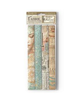 Stamperia Fortune 12x12 Inch Fabric Sheets (SBPLT28)*