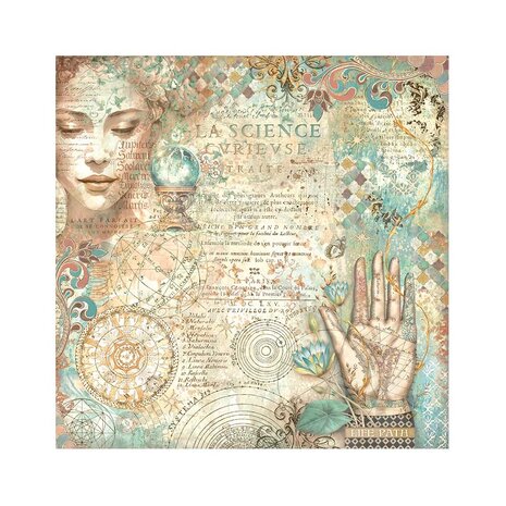 Stamperia Fortune 12x12 Inch Fabric Sheets (SBPLT28) Stamperia Fortune 12x12 Inch Fabric Sheets (SBPLT28)