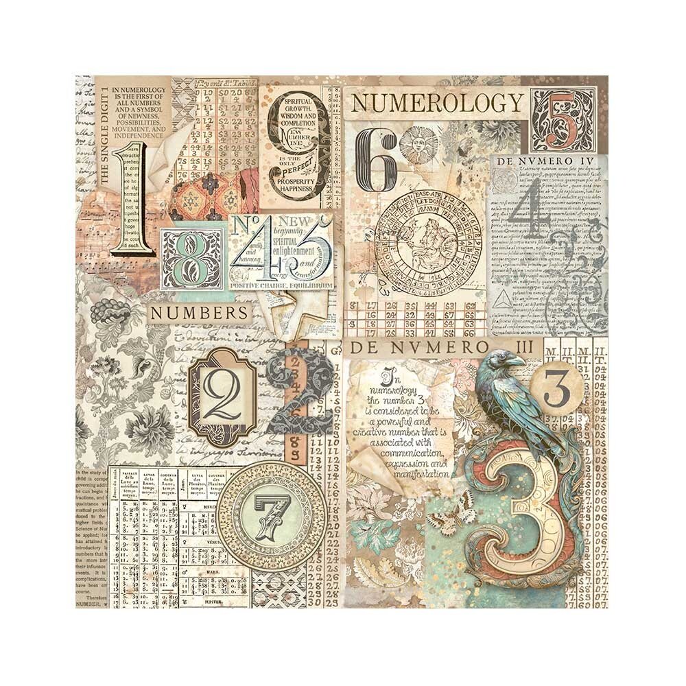 Stamperia Fortune 12x12 Inch Fabric Sheets (SBPLT28) Stamperia Fortune 12x12 Inch Fabric Sheets (SBPLT28)