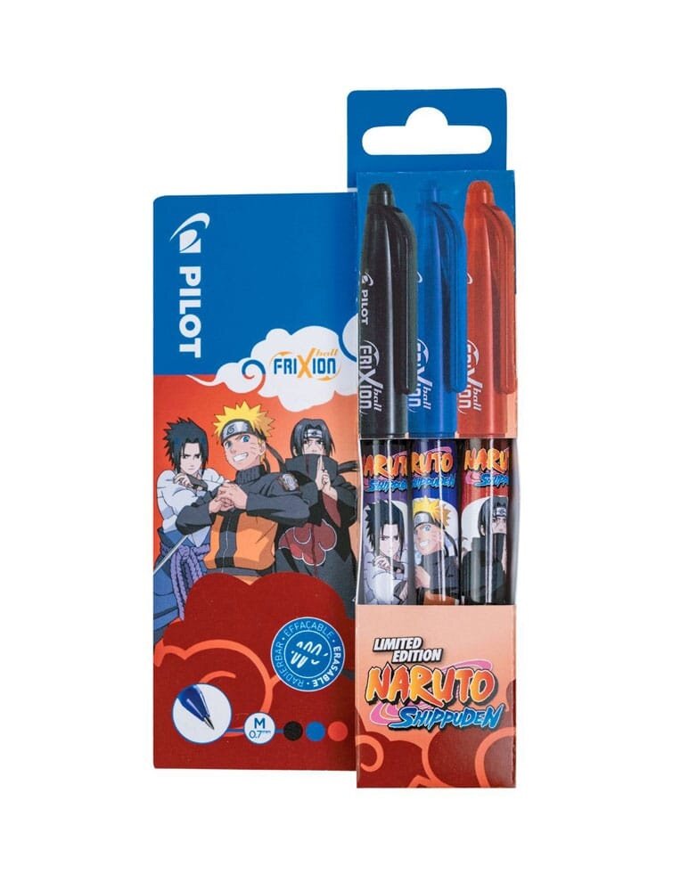 Popculture.shop Naruto Shippuden Frixion Balpennen Set