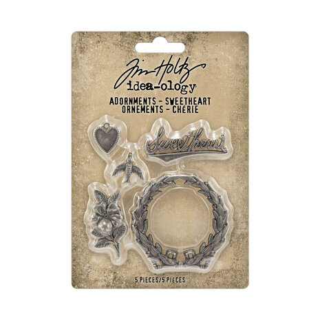 Idea-ology Tim Holtz Adornments Sweetheart (TH94363) Idea-ology Tim Holtz Adornments Sweetheart (TH94363)