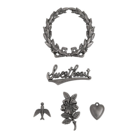 Idea-ology Tim Holtz Adornments Sweetheart (TH94363) Idea-ology Tim Holtz Adornments Sweetheart (TH94363)