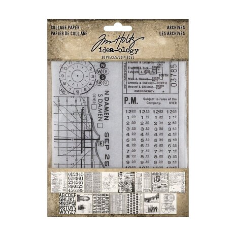 Idea-ology Tim Holtz Collage Paper Archives (TH94366)