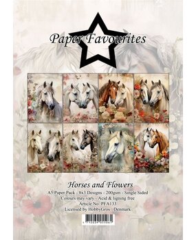 Paper Favourites Horses and Flowers A5 Paper Pack (PFA133)*