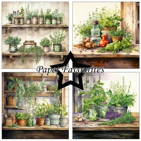 Paper Favourites Herbs 12x12 Inch Paper Pack (PF491) Paper Favourites Herbs 12x12 Inch Paper Pack (PF491)