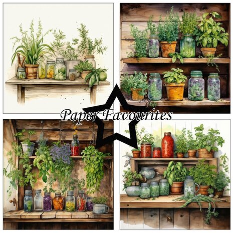 Paper Favourites Herbs 12x12 Inch Paper Pack (PF491) Paper Favourites Herbs 12x12 Inch Paper Pack (PF491)