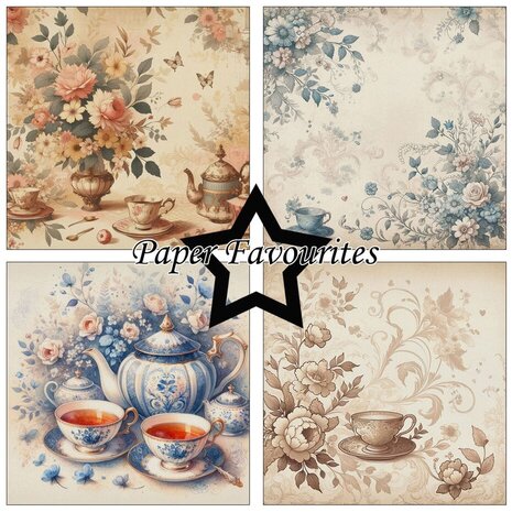 Paper Favourites Tea Time 12x12 Inch Paper Pack (PF492) Paper Favourites Tea Time 12x12 Inch Paper Pack (PF492)